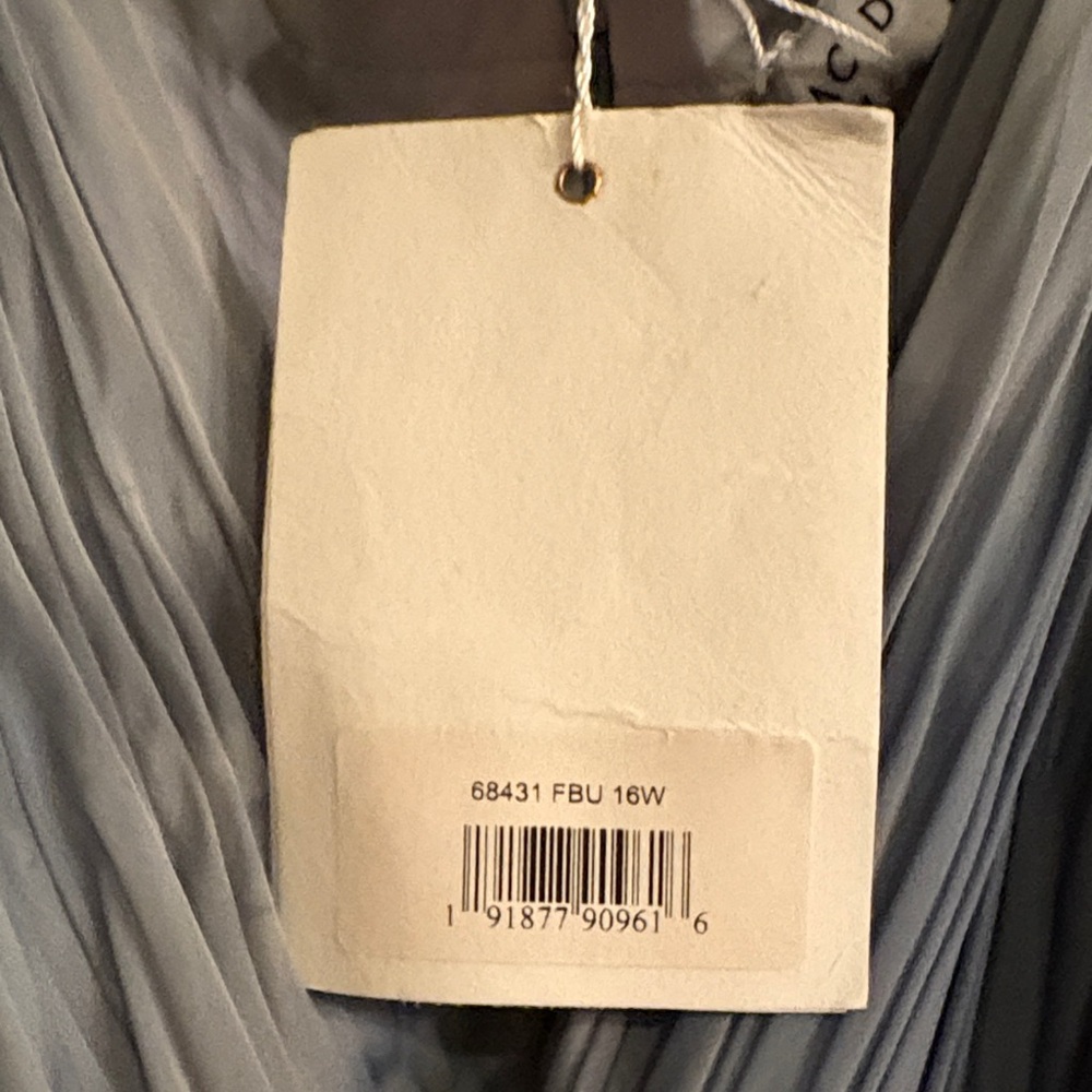 Mac Duggal Teal Maxi Dress with Slit - Picture 4 of 6